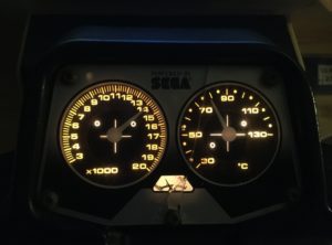 1987 Sega Super Hang On Motorcycle Arcade Game for sale in Virginia. Vintage & Classic Video Game.